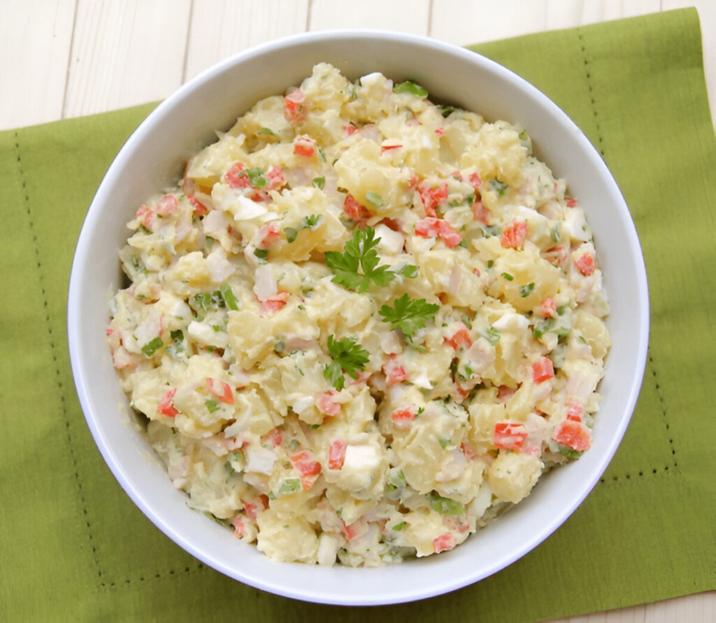 Chicken Olivye (Chicken Potato Salad)