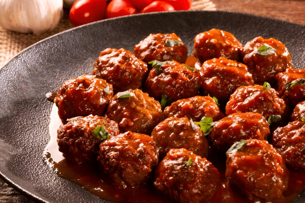 Grape Jelly Meatballs recipe