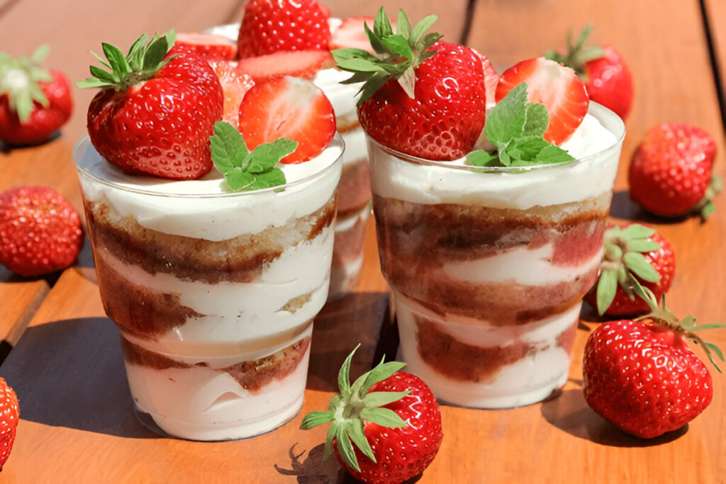 Strawberry Shortcake Trifles