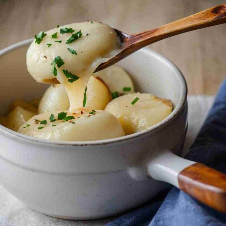 Easy Aligot-Style Potatoes with Roasted Garlic