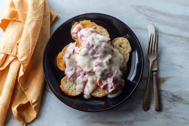 Creamed Chipped Beef on Toast recipe