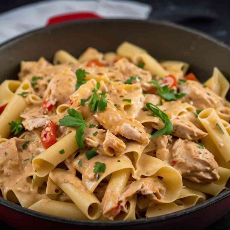 Creamy Rotel Chicken Pasta