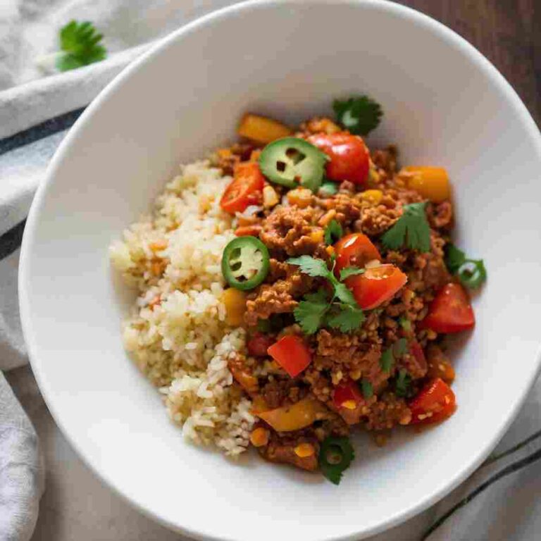 Ground Turkey Enchilada Stir-Fry with Couscous recipe