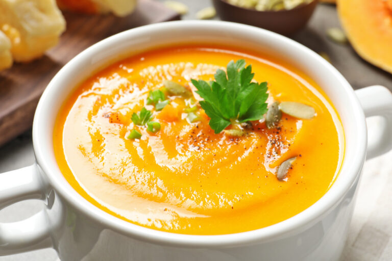 Slow Cooker Vegan Butternut Squash Soup recipe