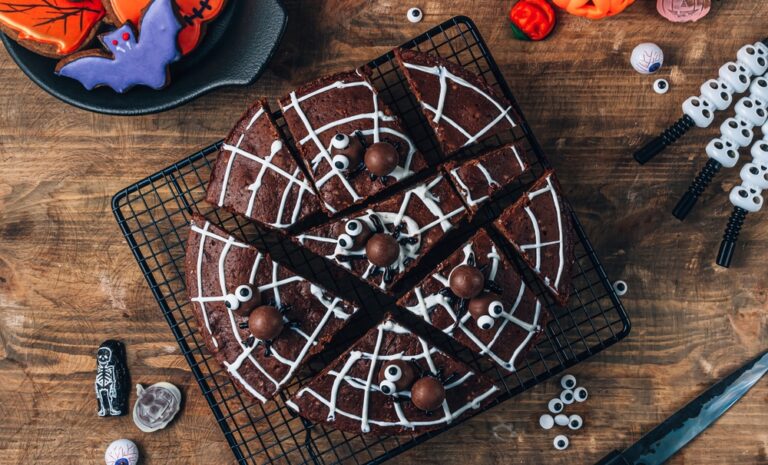 Halloween Spiderweb Cake Delight recipe