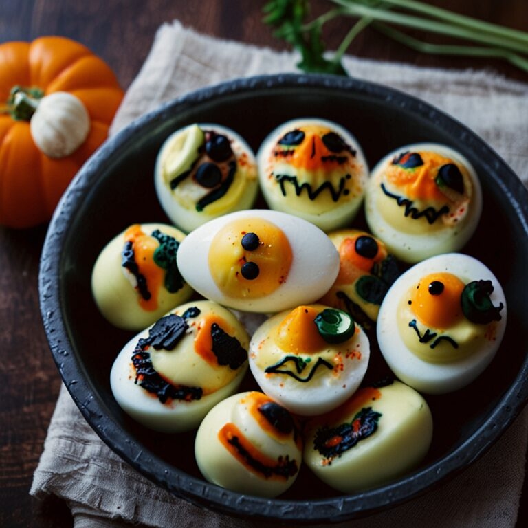 Skull Deviled Eggs recipe