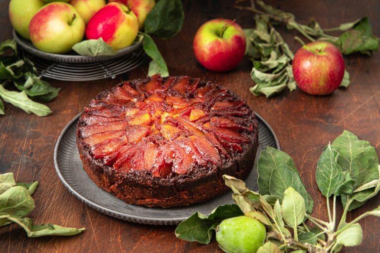 Honey Apple Upside-Down Cake recipe