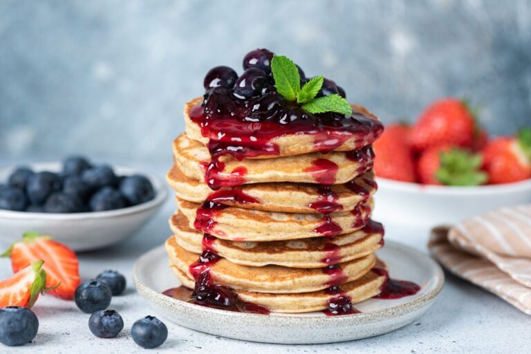 Baked Blueberry Pancake