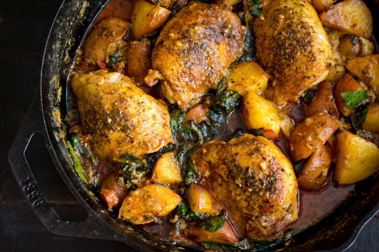 Creamy Tomato Chicken Skillet Dinner