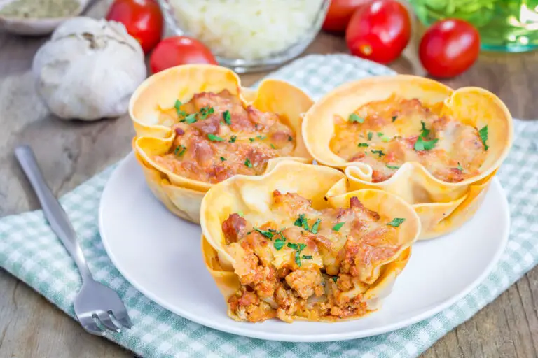 Easy Lasagna Cups