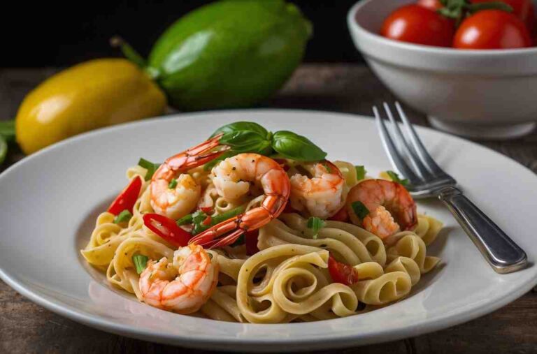 Jamaican Shrimp Rasta Pasta