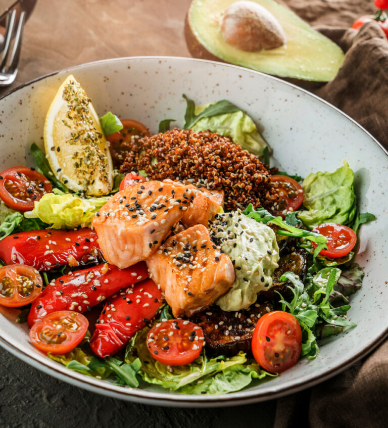 Pan Fried Salmon with Bulgur Wheat