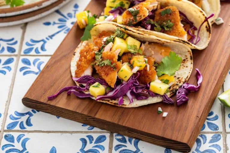 Salmon Tacos with Mango Salsa