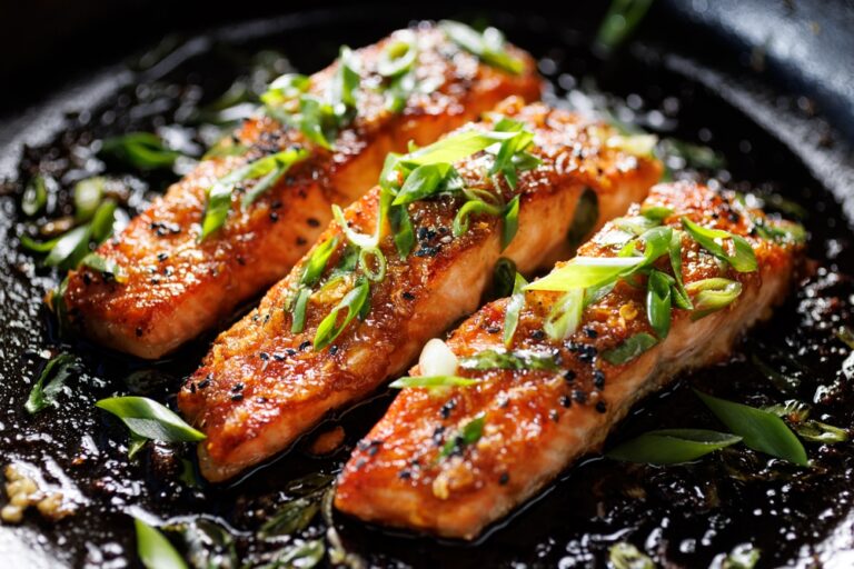 Salmon with Brown Sugar Glaze