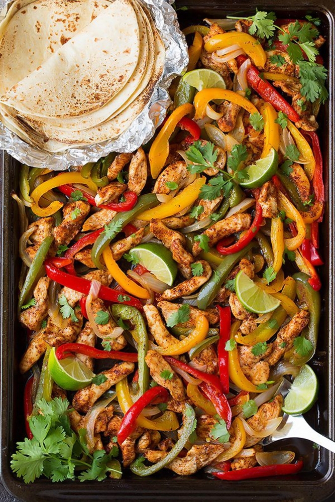 Sheet Pan Chicken Fajitas