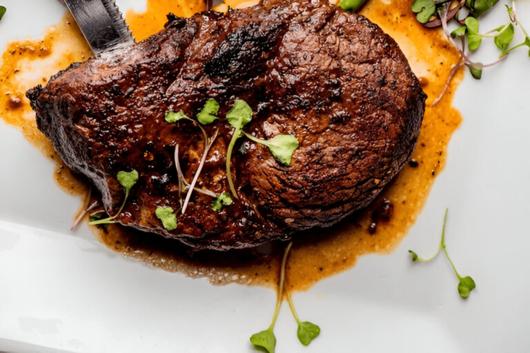 Air Fryer Steak with Garlic Butter