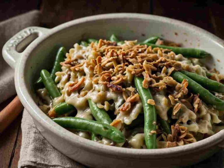 Creamy Green Bean Casserole from Scratch