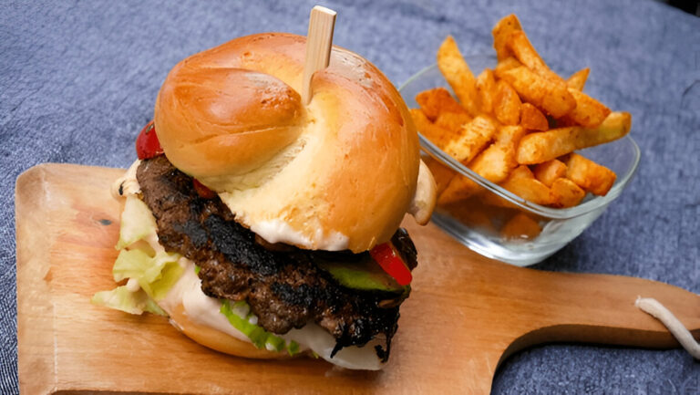 Japanese Burgers With Wasabi Ketchup