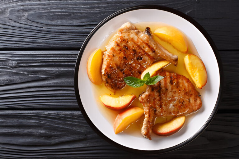 Pork Chops With Peach Sauce