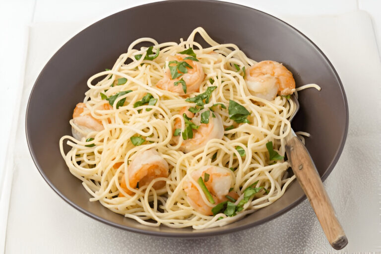 Shrimp Scampi with Linguini