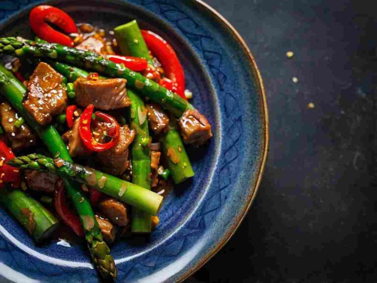 Spicy Pork and Asparagus Stir Fry