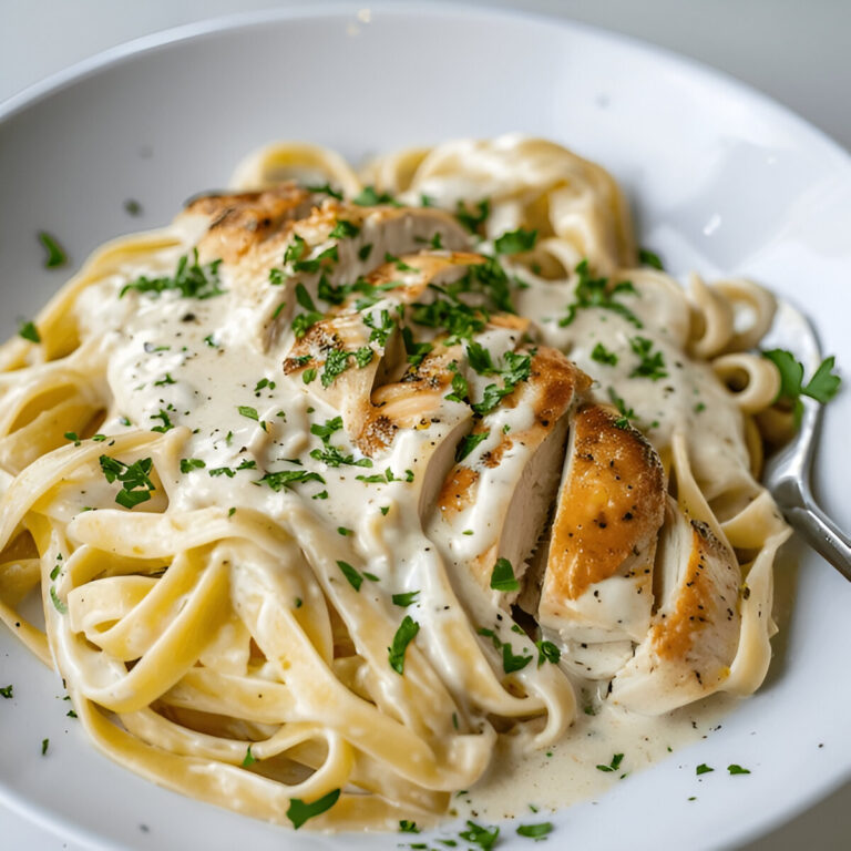 Spring Vegetable Fettuccine Alfredo