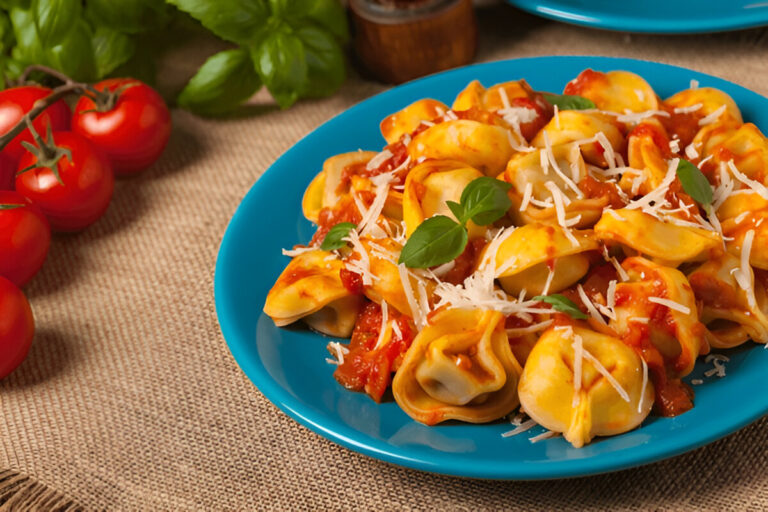 Baked Tortellini with Meat Sauce