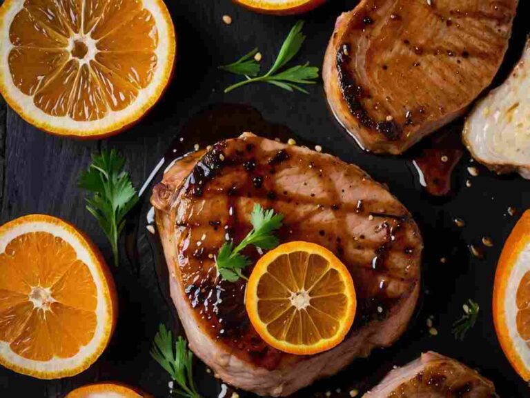 pork chops with orange soy sauce