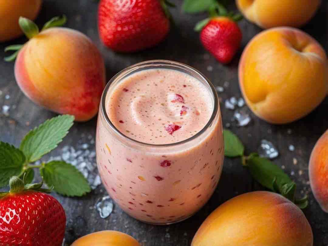 Apricot Strawberry Smoothies