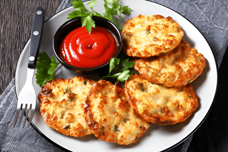 Cheesy Chicken Fritters