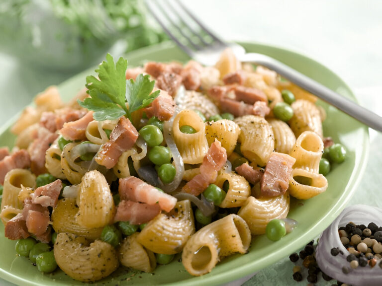 Pasta with Peas and Ham