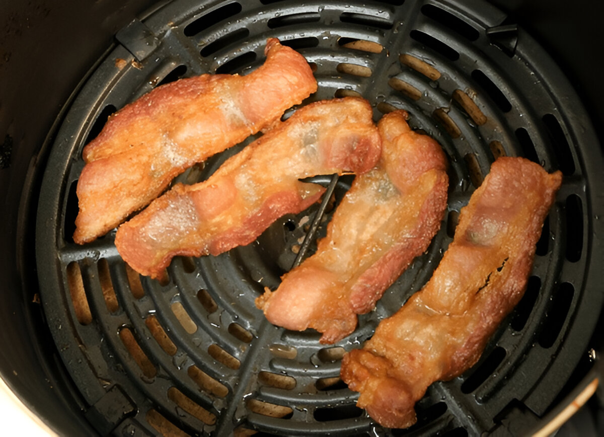 Air fryer bacon