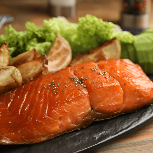 Air fryer salmon