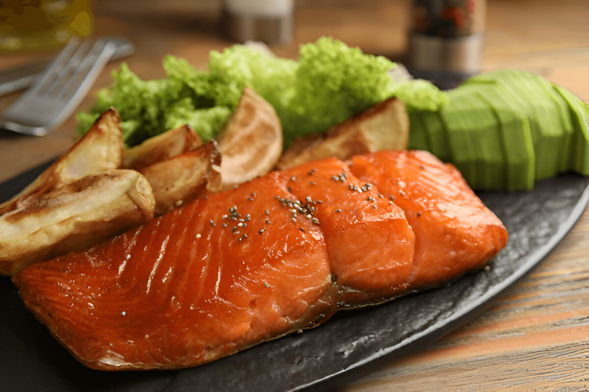 Air fryer salmon