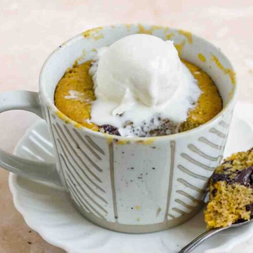 Banana Bread Chocolate Chunk Mug Cake