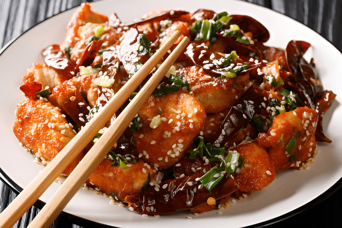 SWEET AND SOUR PORK CHOPS, PEKING STYLE