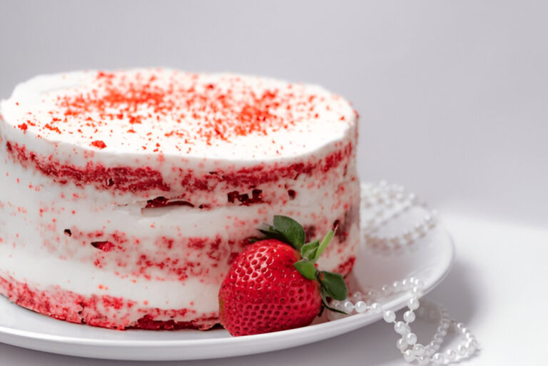 Strawberry Cake (with cream cheese frosting)