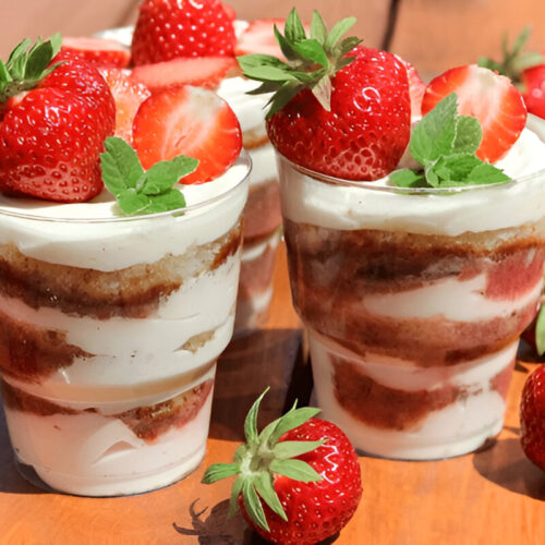 Strawberry Shortcake Trifles